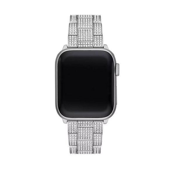 MICHAEL KORS Pavé Silver-Tone Strap For Apple Watch - Picture 3 of 8